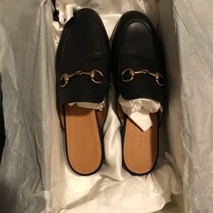 Gucci women's princetown leather black size 35.5